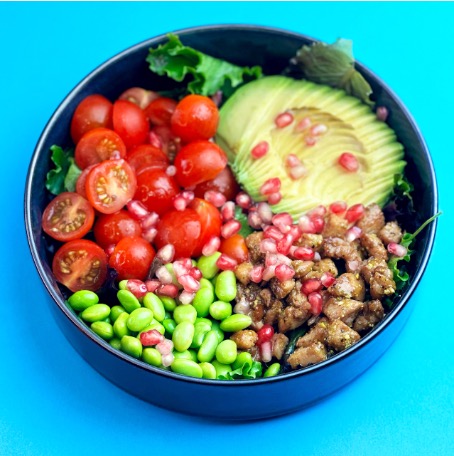 bowl poulet pesto